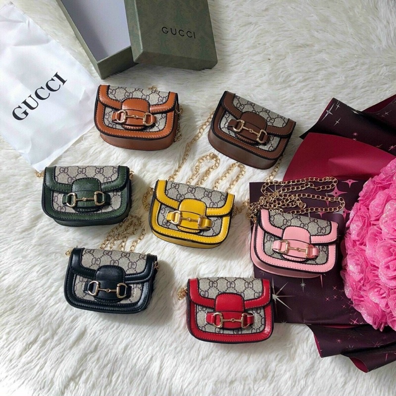 Túi mini D nối nhí đeo chéo siêu xinh