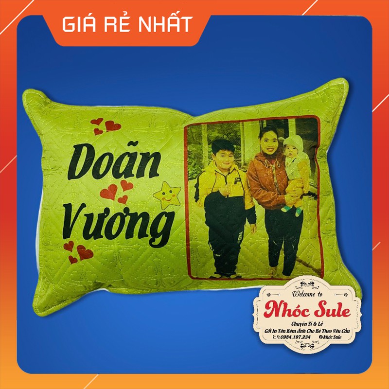 Gối in hình cho bé theo yêu cầu