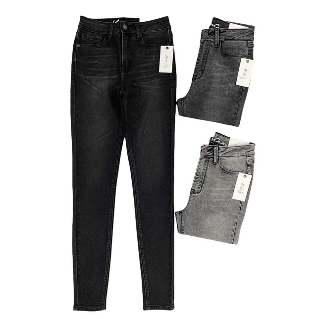 Quần jean skinny xám
