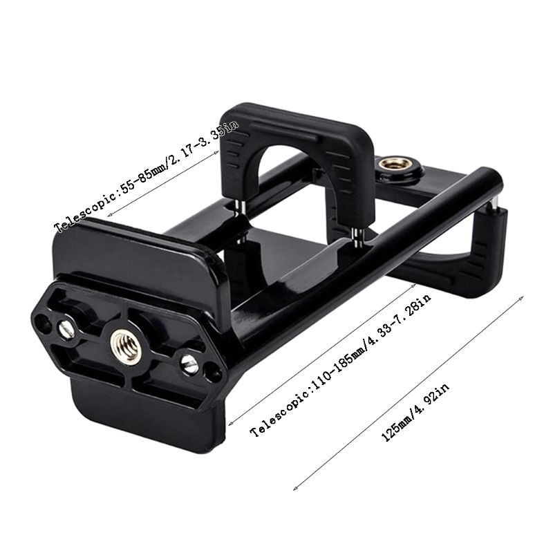 DOU 2In1 Tripod Mount Phone Tablet Holder Clip for iPhone Cellphones Clamp Stand