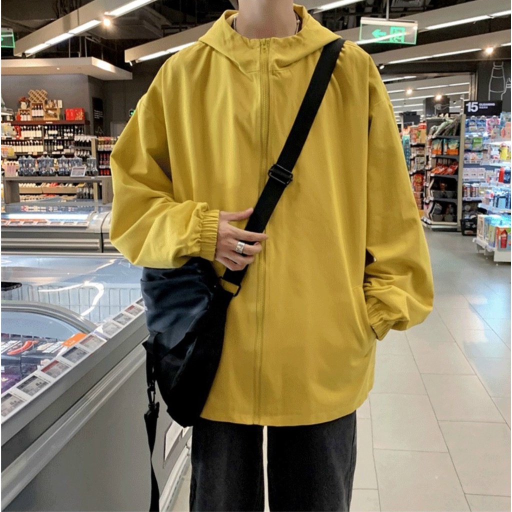 Áo khoác dù nam  nữ có nón chất dù họa tiết hoạt hình SHIN dày dặn - chọn màu, chọn size LOYALBOUTIQUE