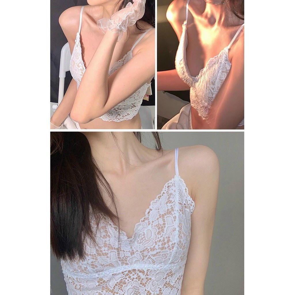 Áo Lót Nữ - Áo Bra họa tiết ren hoa gợi cảm tôn vòng một sexy quyến rũ mẫu 226