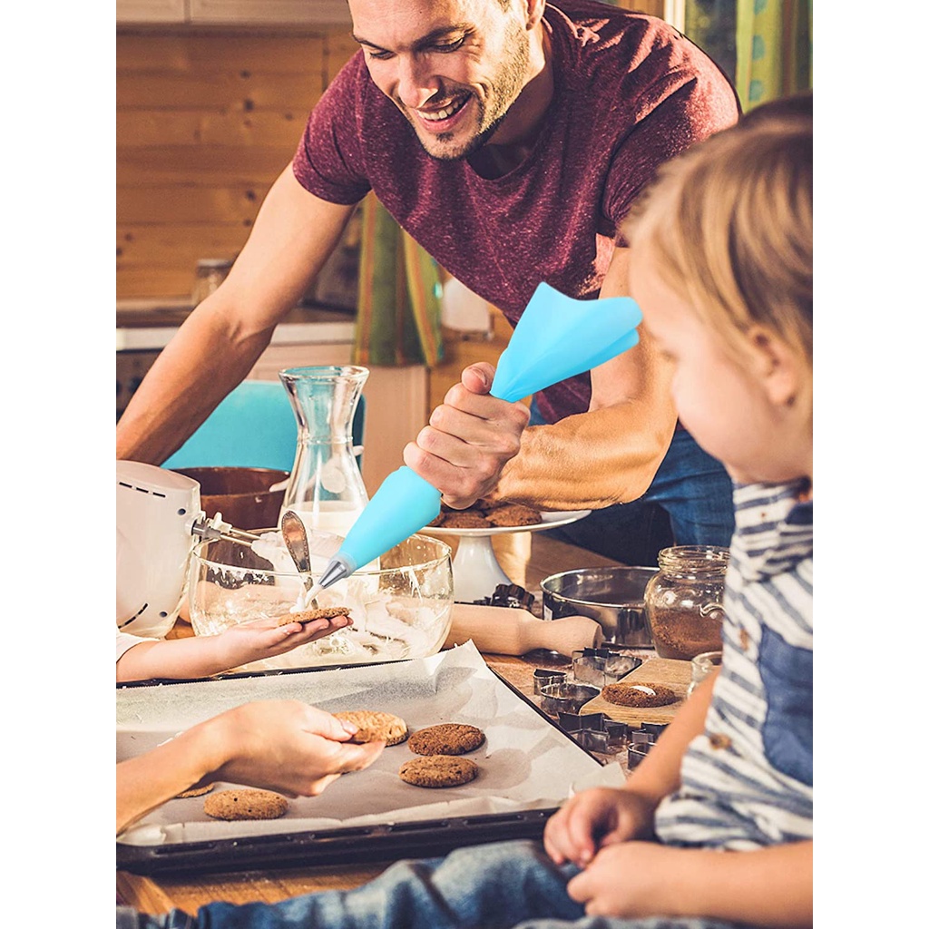 Đầu Kim Loại Cỡ Lớn Dùng Để Nặn Bơ/Bơ/Bánh cupcake Nhiều Kiểu Dáng