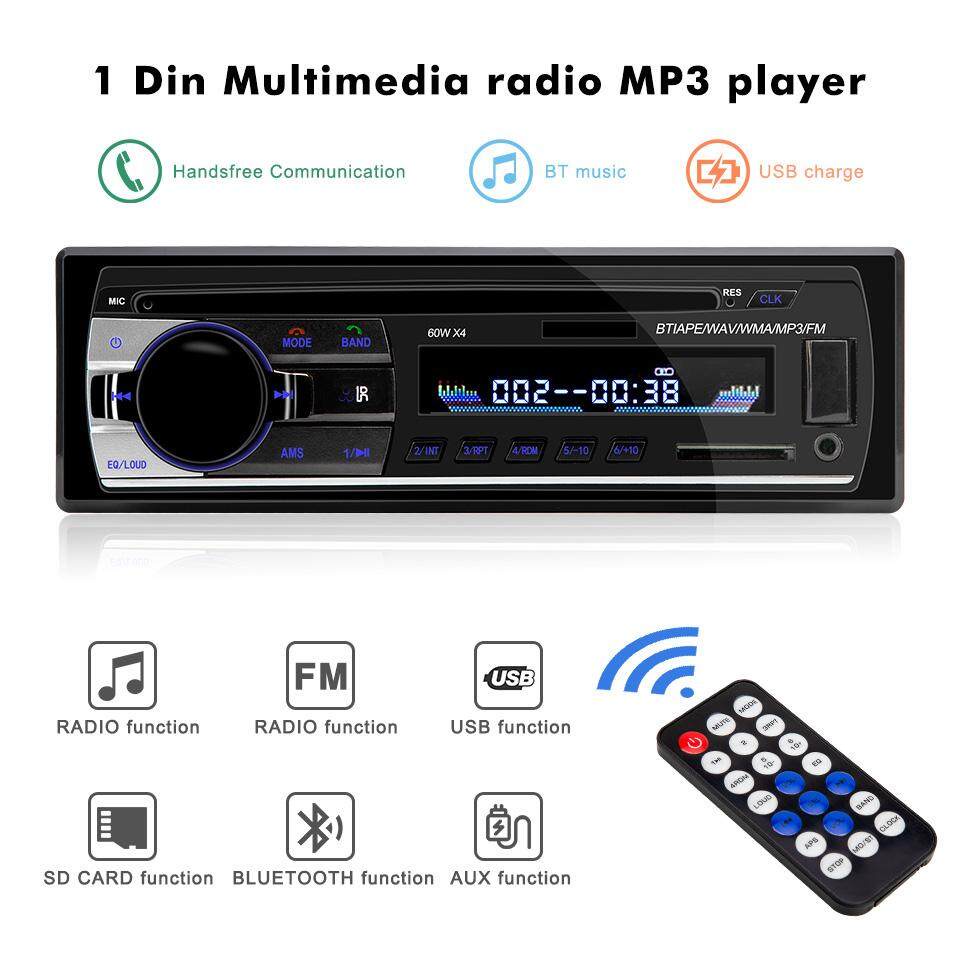 Đài phát thanh trên ô tô Máy nghe nhạc âm thanh nổi Bluetooth kỹ thuật số trên ô tô Máy nghe nhạc MP3 60Wx4