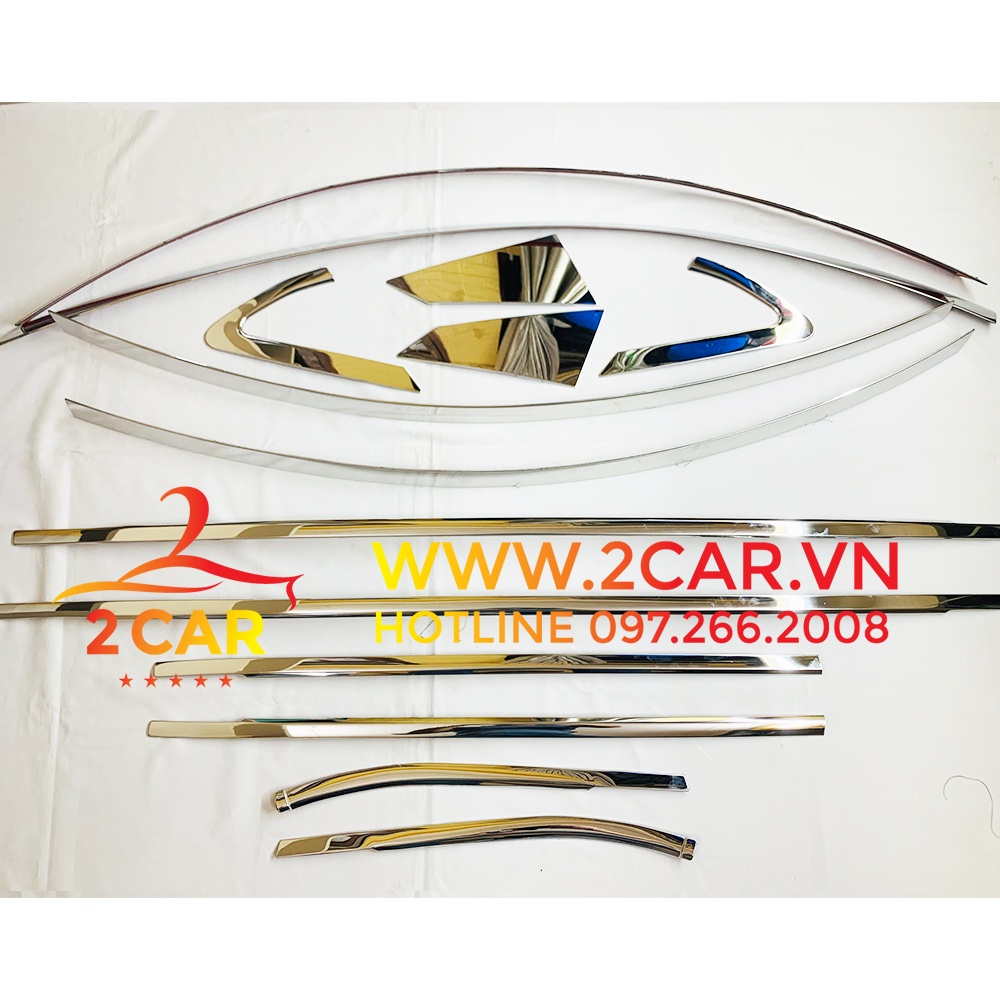 Nẹp chân kính, cong kính xe Nissan Almera 2021- 2022 - 2023 chất liệu inox 304 sáng bóng