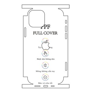 Dán dẻo PPF dành cho iPhone 12 - iPhone 12 Pro full viền
