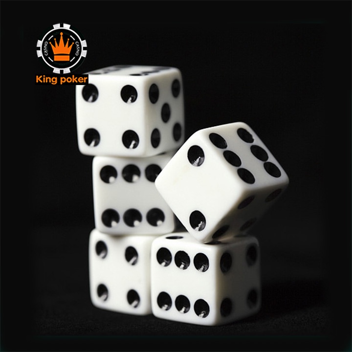 Combo 10 viên xí ngầu chơi game chuẩn góc vuông 16mm