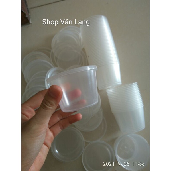 20 Hũ Nhựa Làm Caramen Loại To Hũ Làm Sữa Chua Thạch Rau Câu Có Nắp