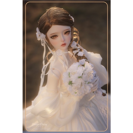 Búp bê BJD 1/3 bông cúc trắng bé nhỏ