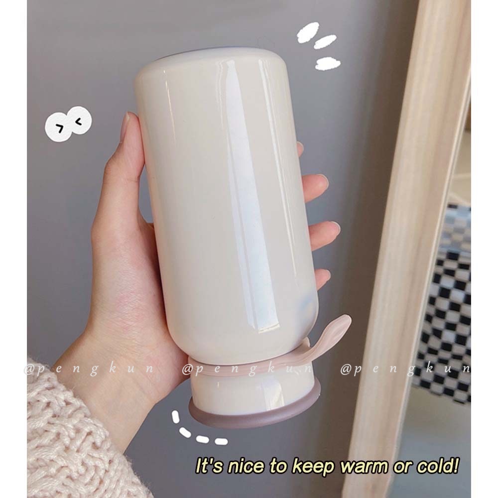Bình uống nước giữ nhiệt, cốc ly giữ nhiệt cute bằng thép không gỉ 304 kiểu cách đơn giản đáng yêu BGN01