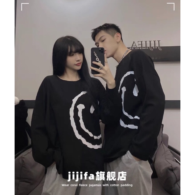 Áo 5D nỉ cotton mặt cười cạnh TT12