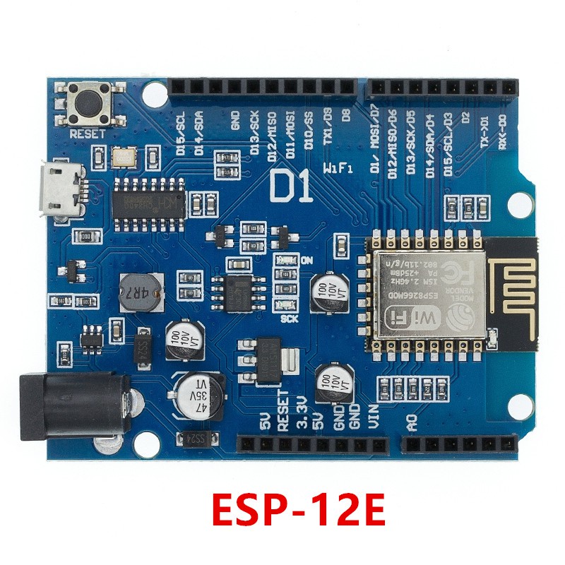 Bảng Mạch ESP-12E ESP-12F WeMos D1 WiFi uno ESP8266 Cho arduino