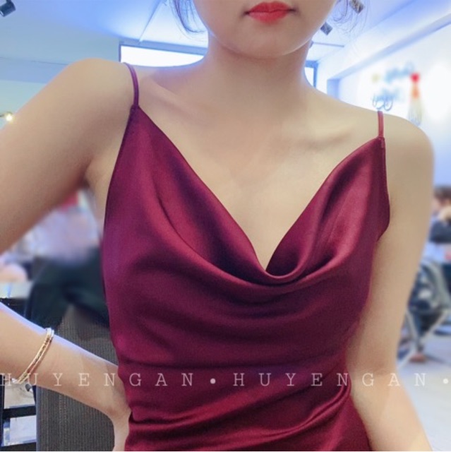 Áo hai dây lụa đổ ngực - Ảnh thật kèm clip | BigBuy360 - bigbuy360.vn