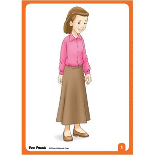 Flashcard First friend 2 ( A5 1 mặt ép plastic)