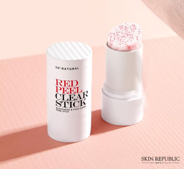 Thanh Lăn Trị Mụn Đầu Đen , các vùng da bị mụn Viêm Nang Lôn Red Peel Clear Stick Pore Blackhead & Face