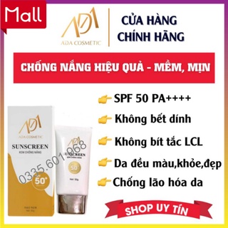 Kem chống nắng ADA GROUP🌻Không bết dính🌻Không để lại vân kem