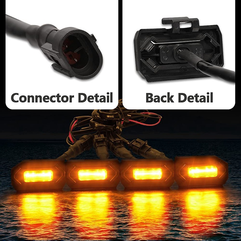 Set 4 Đèn LED Gắn Phía Trước Xe Hơi Toyota Tacoma Raptor TRD Off Road Sport 2020 2021