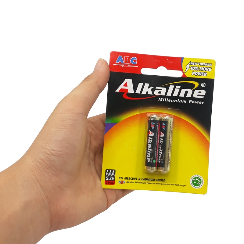 Vỉ 2 Pin ABC Alkaline AAA AK-AAA2B - ABC