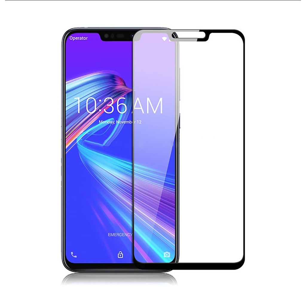 Miếng Dán Kính Cường Lực Full Màn 9D Cho Asus Zenfone Max Pro M2 - Đen
