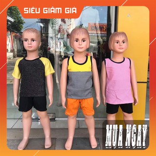 [5 BỘ GIẢM 50%] Bộ quần áo cộc, ba lỗ trẻ em thoáng mát giá siêu rẻ xả kho cho bé trai bé gái (Giao màu ngẫu nhiên)