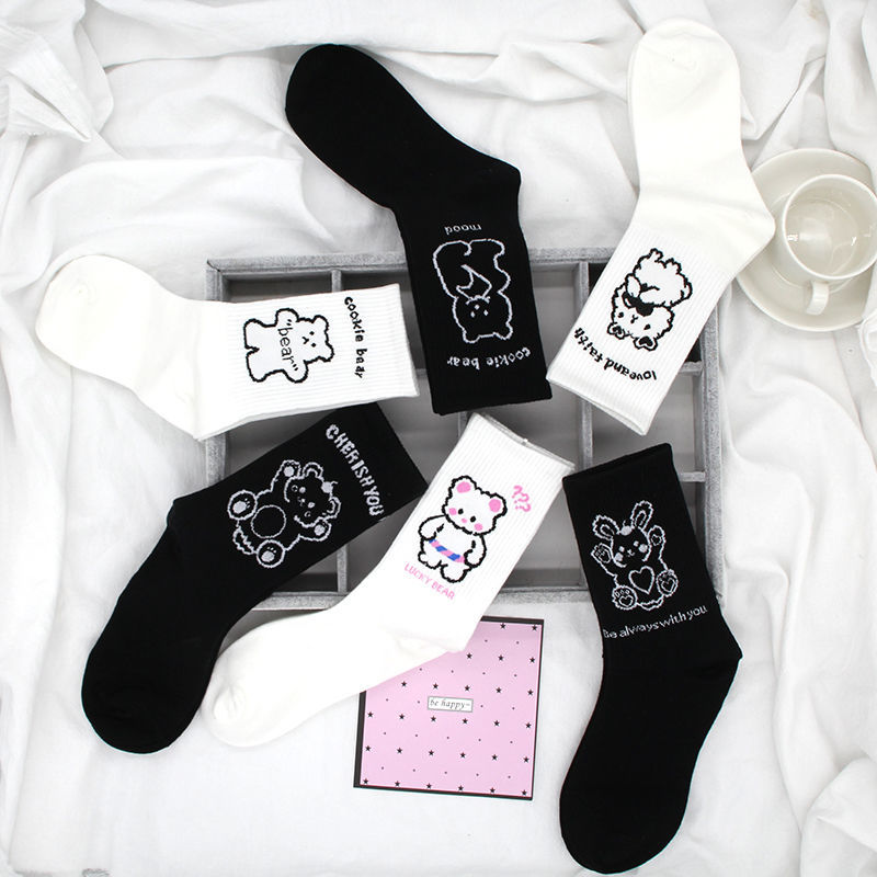 Vớ cotton phong cách Hàn Quốc thời trang thu đông dành cho cặp đôi