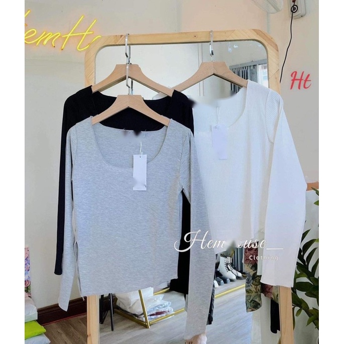 Áo thun bozip xẻ tà HT12