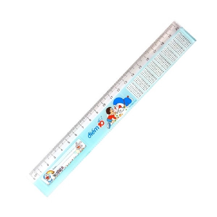 Thước Kẻ 20cm, dày cứng cáp, Điểm 10 Doraemon TP-SR011/DO