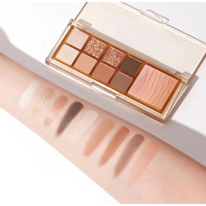 Bảng Phấn Mắt 9 Màu Lì/Nhũ Ngọc Trai Kháng Nước Chống Mồ Hôi Lâu Trôi Không Phai