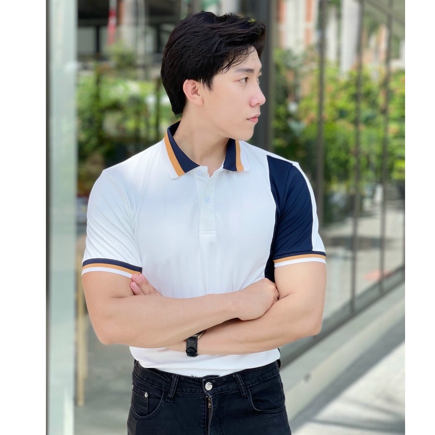 Áo polo nam họa tiết cổ bẻ vải cá sấu Cotton xuất xịn,chuẩn form, sang trọng - thanh lịch TB03