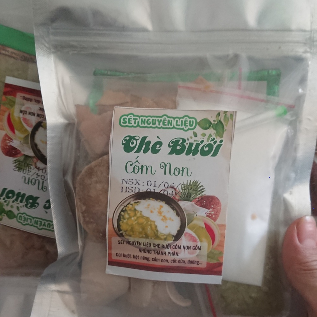 Sét Chè Bưởi Cốm Non - BẾP NHÀ VỊT