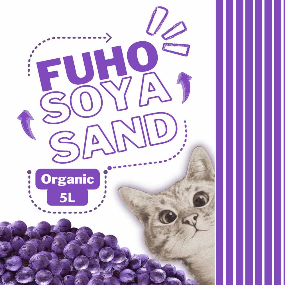 1,5KG Cát Đậu Nành Vệ Sinh Fuho 5L Cho Mèo
