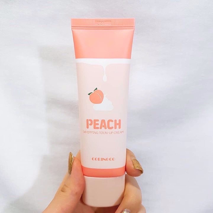 Kem đào Dưỡng Trắng Nâng Tông Da Coringco peach Whipping Tone Up Cream 50ml