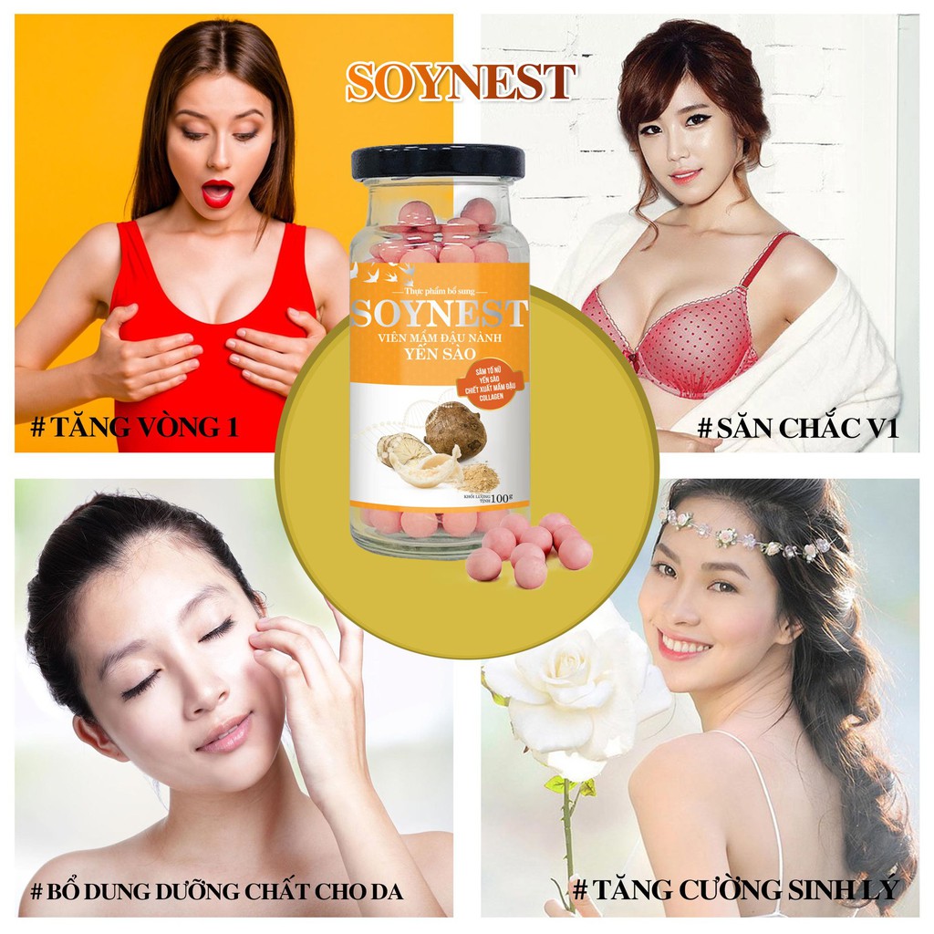 ( mua 3 tặng 1 ) mầm đậu nành sâm tố nữ - cải thiện sinh lý - tăng vòng 1 Loại 180 viên | BigBuy360 - bigbuy360.vn