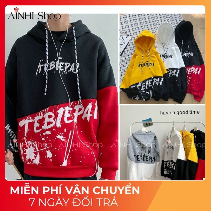 Áo hoodie ❤️FREESHIP❤️ Áo Khoác Hoodie Nam Nữ - mẫu Tebiepal Free Size Dưới 65KG