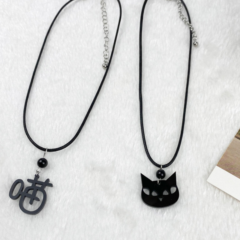 Dây Chuyền Mặt Hình Mèo Dễ Thương Thời Trang Unisex 23584