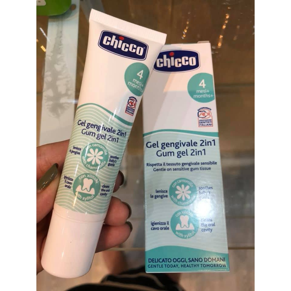 Gel Bôi Lợi Cho Bé Mọc Răng Chicco 30ml - xoa dịu lợi sưng đau cho bé từ 4 tháng tuổi - cvspharmacy