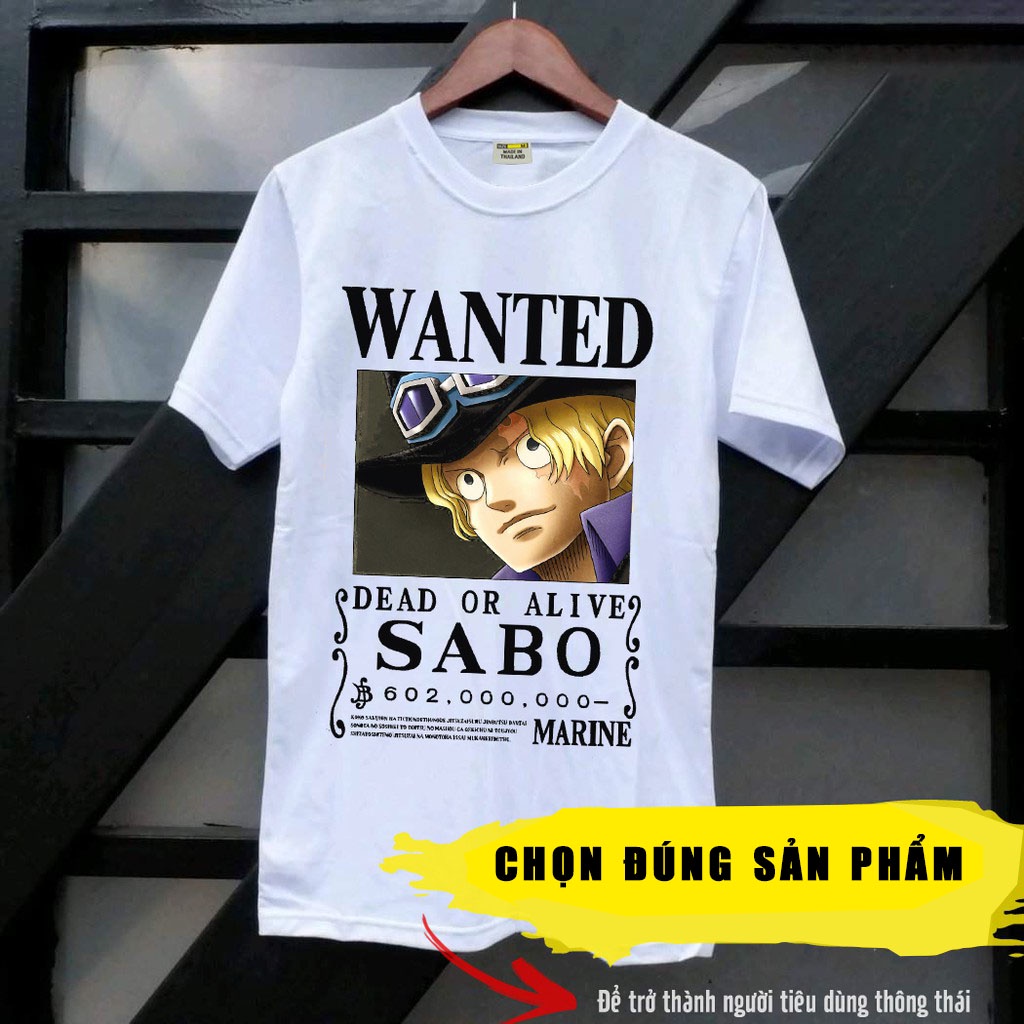 3 mẫu áo thun one piece wanted luffy - Ace - sabo - vải thun thái cao cấp in tại shop | BigBuy360 - bigbuy360.vn