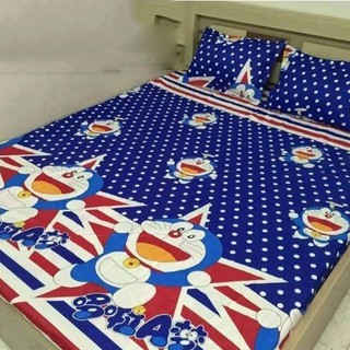 Ga chun + 2 vỏ gối doremon chấm bi