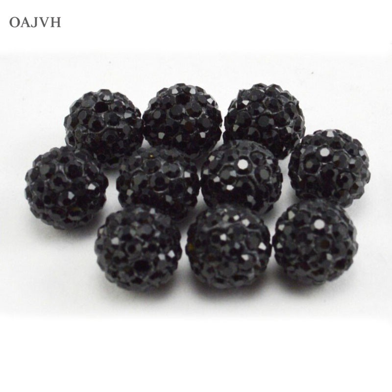 Set 20 Hạt Tròn Đính Đá Dùng Làm Trang Sức Thủ Công