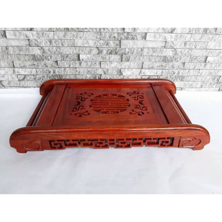 Khay Trà  Cuốn Thư Gỗ Hương Hàng Mộc KT :47X27 cm - ĐÚNG ẢNH ĐÚNG MẪU