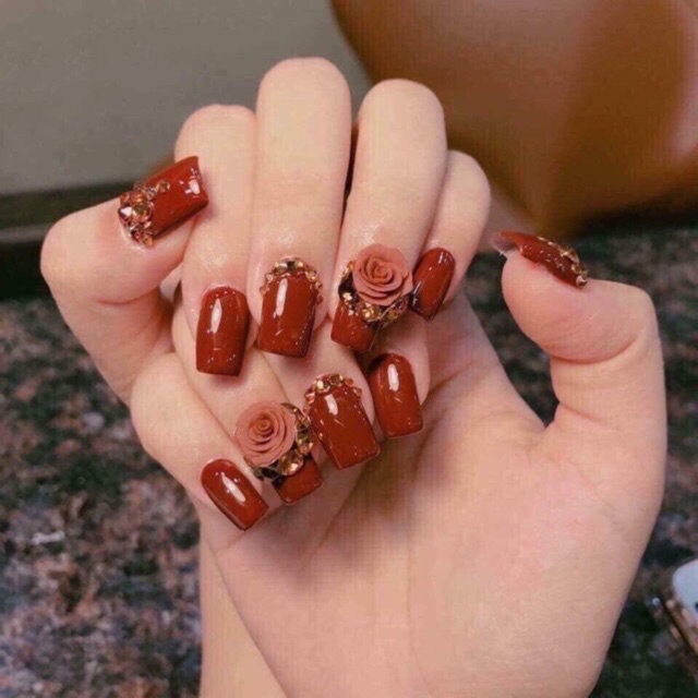 Hoa Hồng làm nail loại đẹp ( 1bông = 6k) Hoa bột