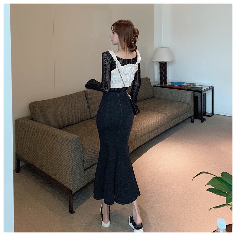 Chân Váy Jean Đuôi Cá Xẻ Tà - SOGI CV02 | BigBuy360 - bigbuy360.vn