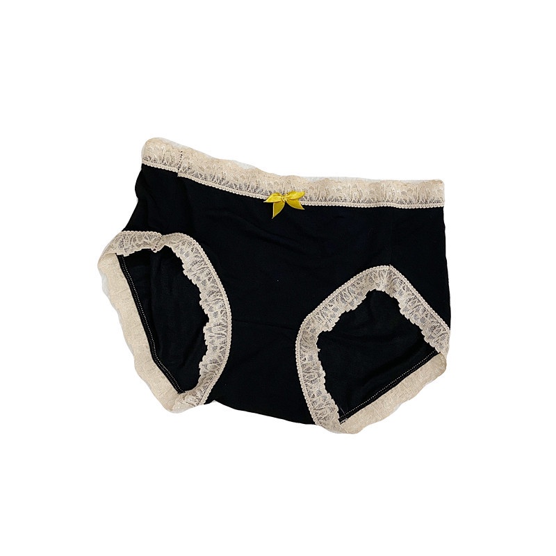 Sweet Lace Cute Mid-Waist Women Briefs Antibacterial Cotton Crotch Ladies Underwear Breathable Mid-Rise Sexy Panties Female