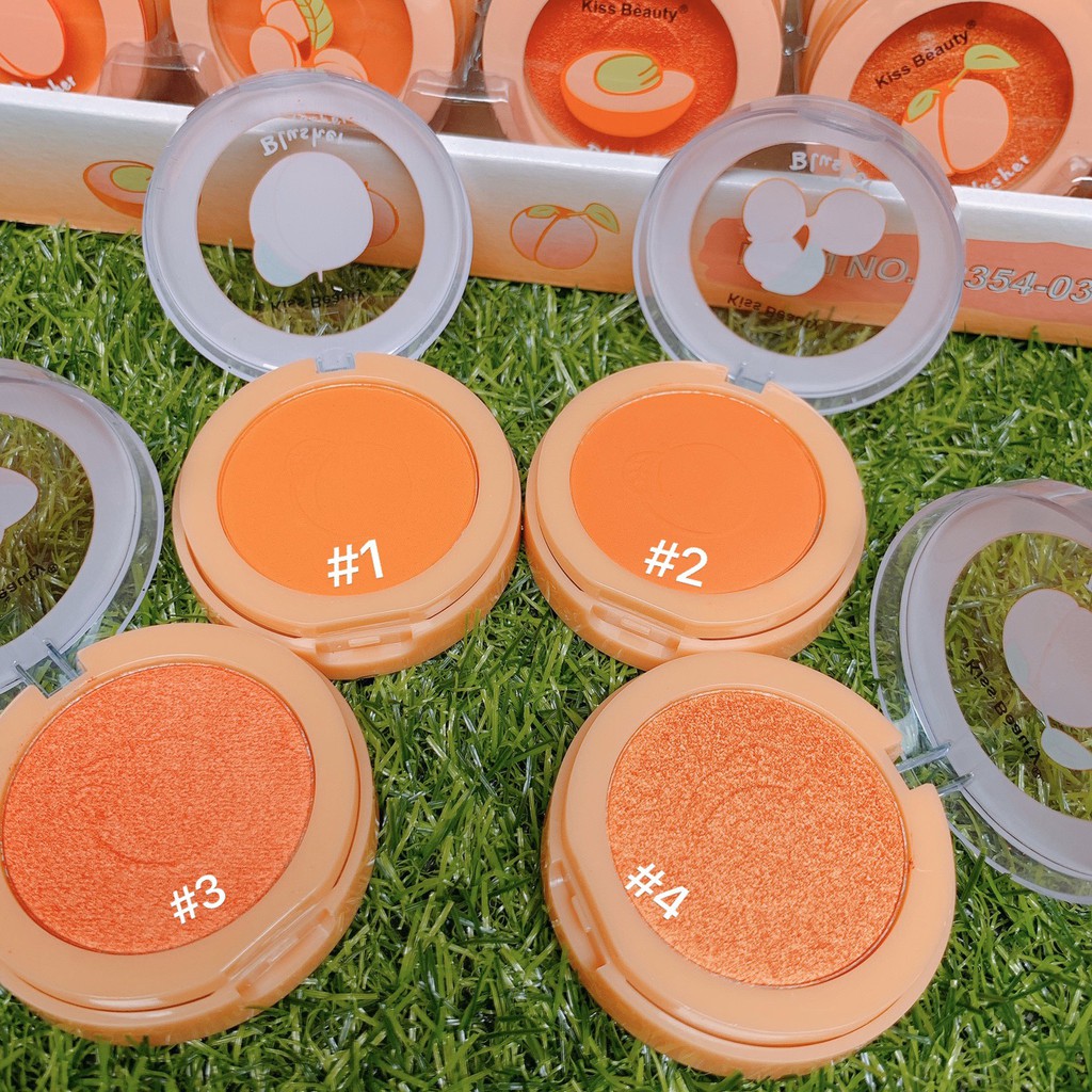 Phấn má hồng kiss beauty peach [HOT]