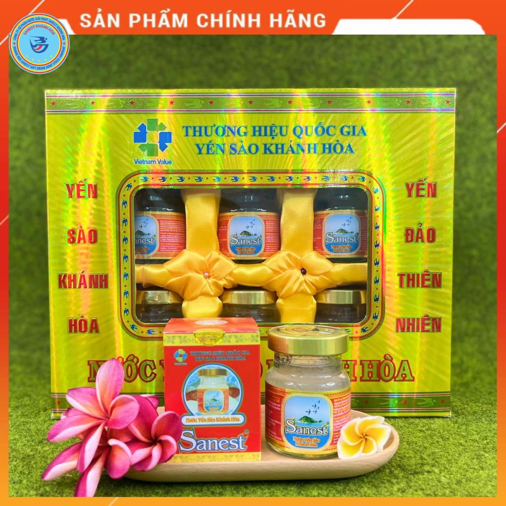 Nước Yến Sào Khánh Hòa Sanest Lọ 70ml (Hộp 6 lọ)