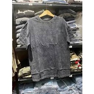 Áo màu xám wash đi làm rẫy, áo lao động