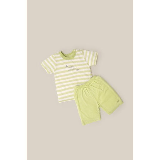 Bộ cộc tay cài vai Nous chất liệu pettit cho bé trai, bé gái từ 12M- 24M