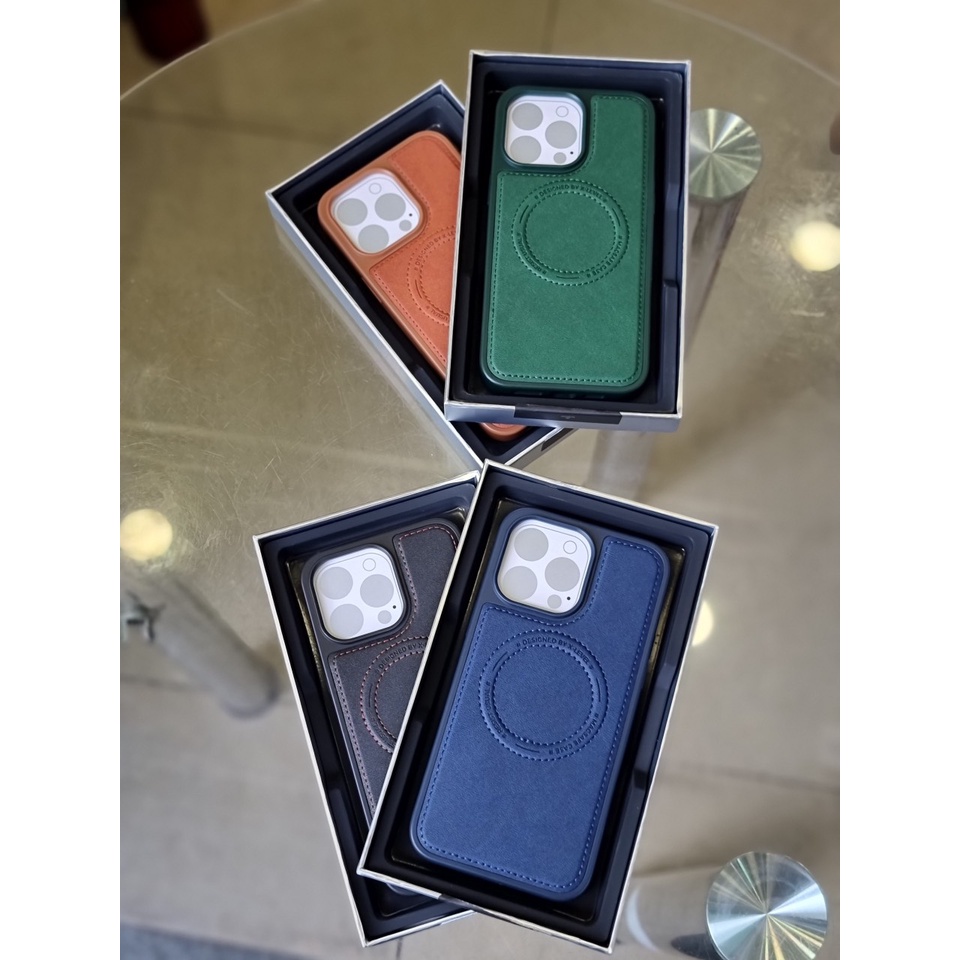 Ốp lưng X-Level da jacket cho iphone 14 Pro Max, 14 Plus, 14 Pro, 14 hỗ trợ sạc nhanh không dây Magsafe sang trọng