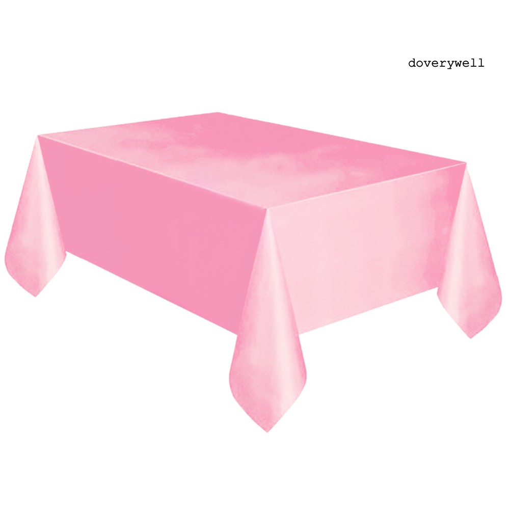 Khăn Trải Bàn Hình Chữ Nhật Màu Trơn Dùng Để Trang Trí Tiệc