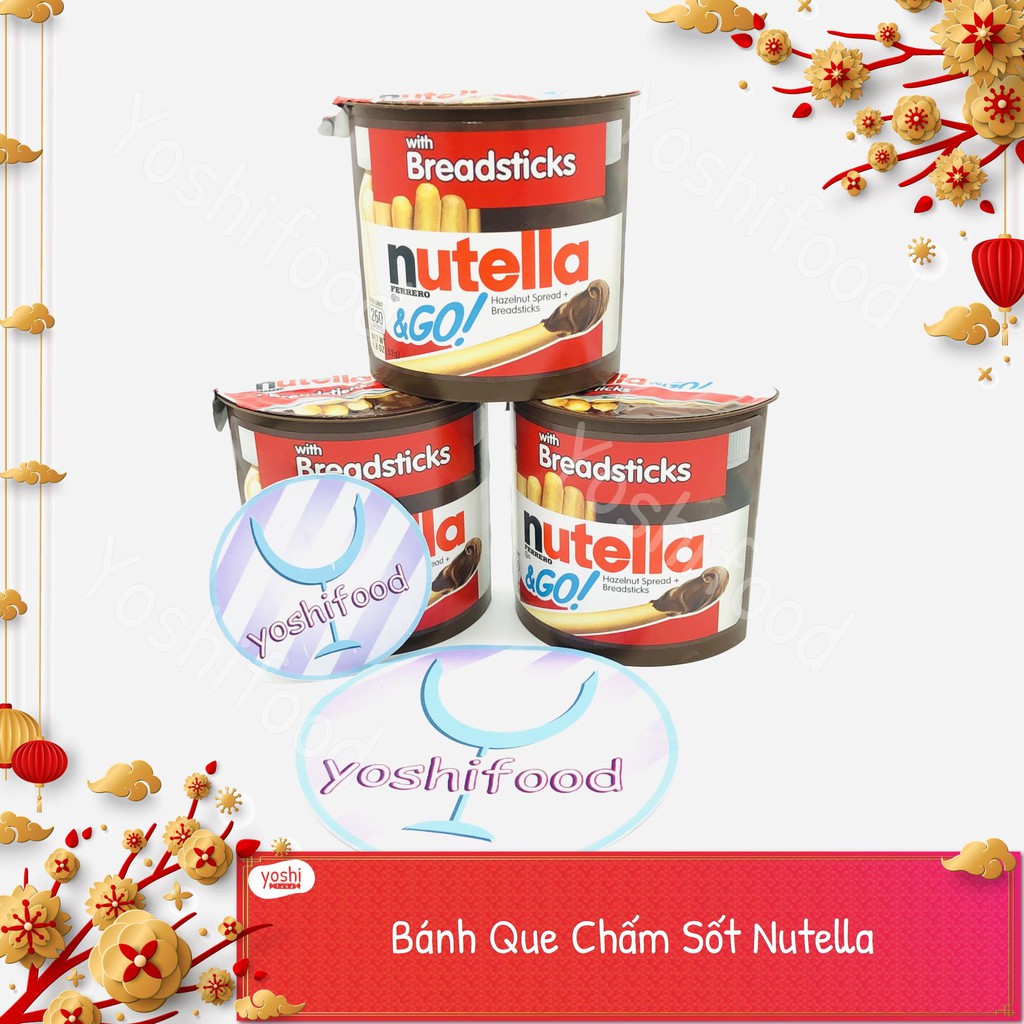 [Mã 77FMCGSALE1 giảm 10% đơn 250K] Bánh chấm sốt socola kem Nutella